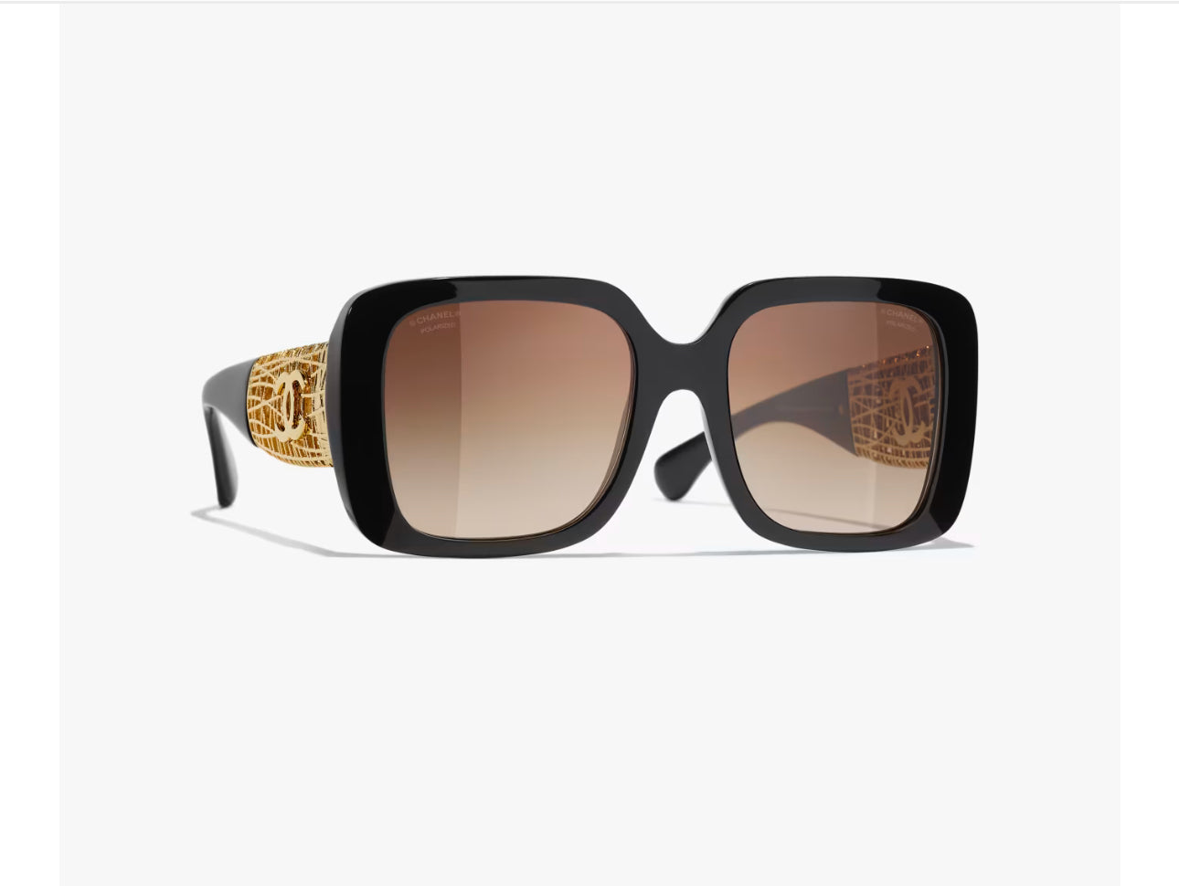 Coco SQUARE SUNGLASSES Acetate & Metal Black