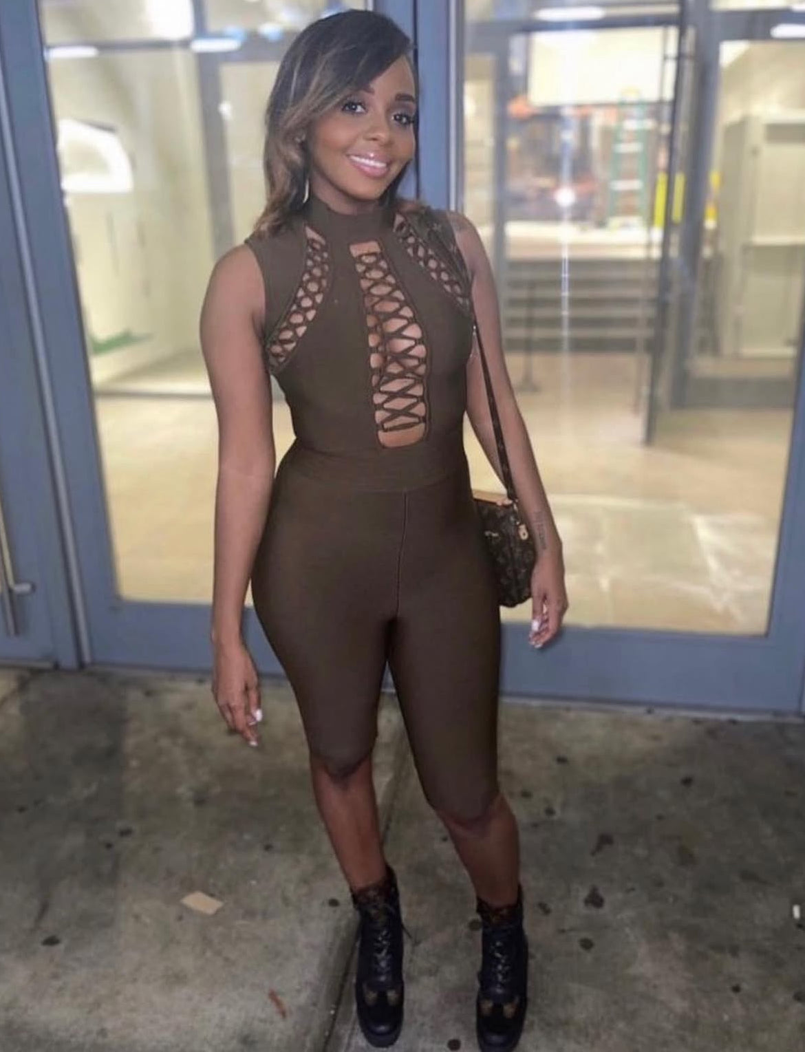 Criss Cross Sexy Bandage Romper