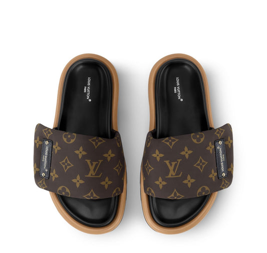 POOL PILLOW COMFORT MULE-MONOGRAM