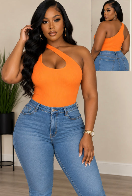 One Shoulder Bodysuit | Sz MEDIUM