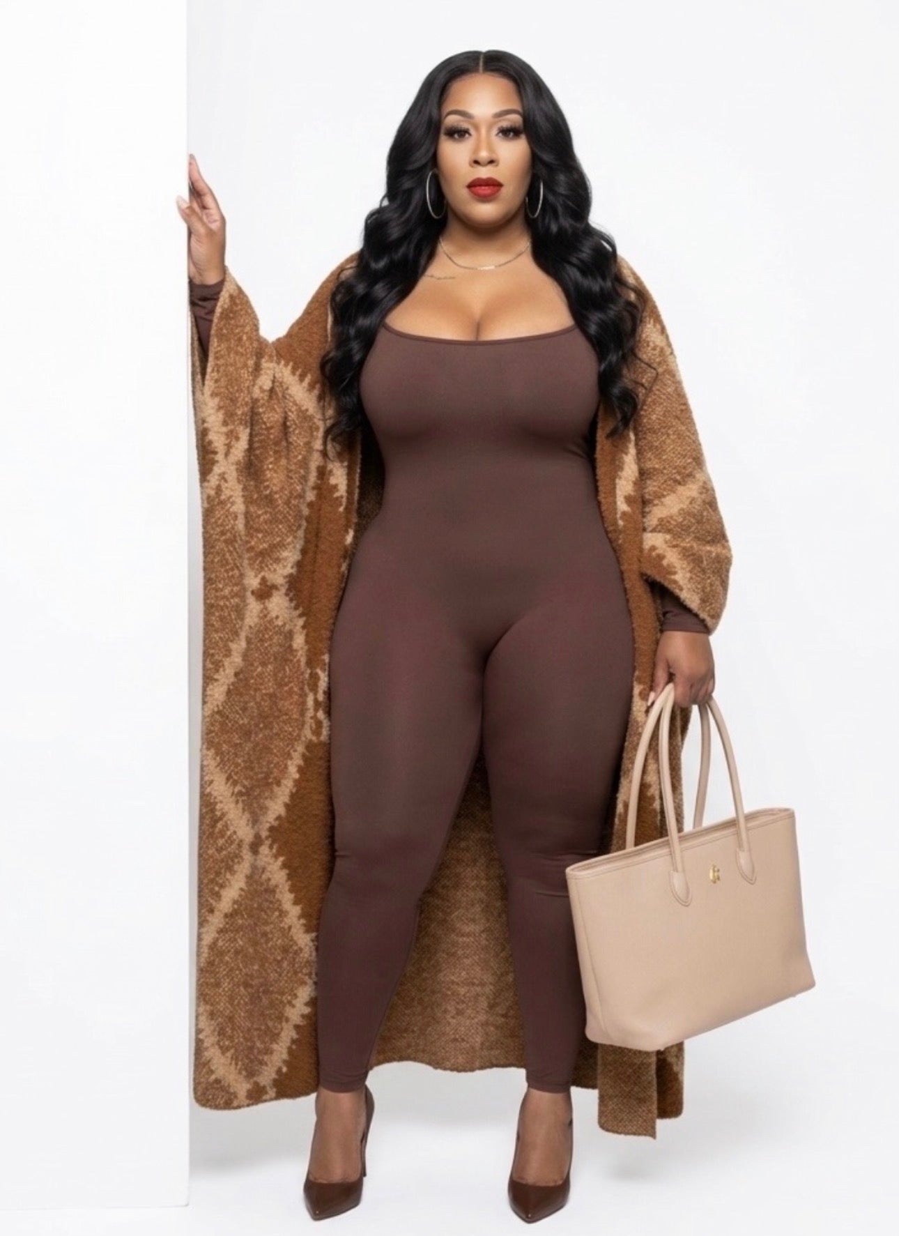 Cool Brown | Cardigan Kimono Duster **PREORDER** SHIPS IN 10-15 BUSINESS DAYS FROM ORDER DATE