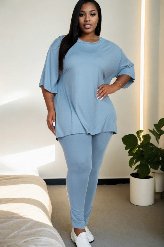 1X TOP & 3X BOTTOM | Basics Set | Oversized Shirt & Leggings