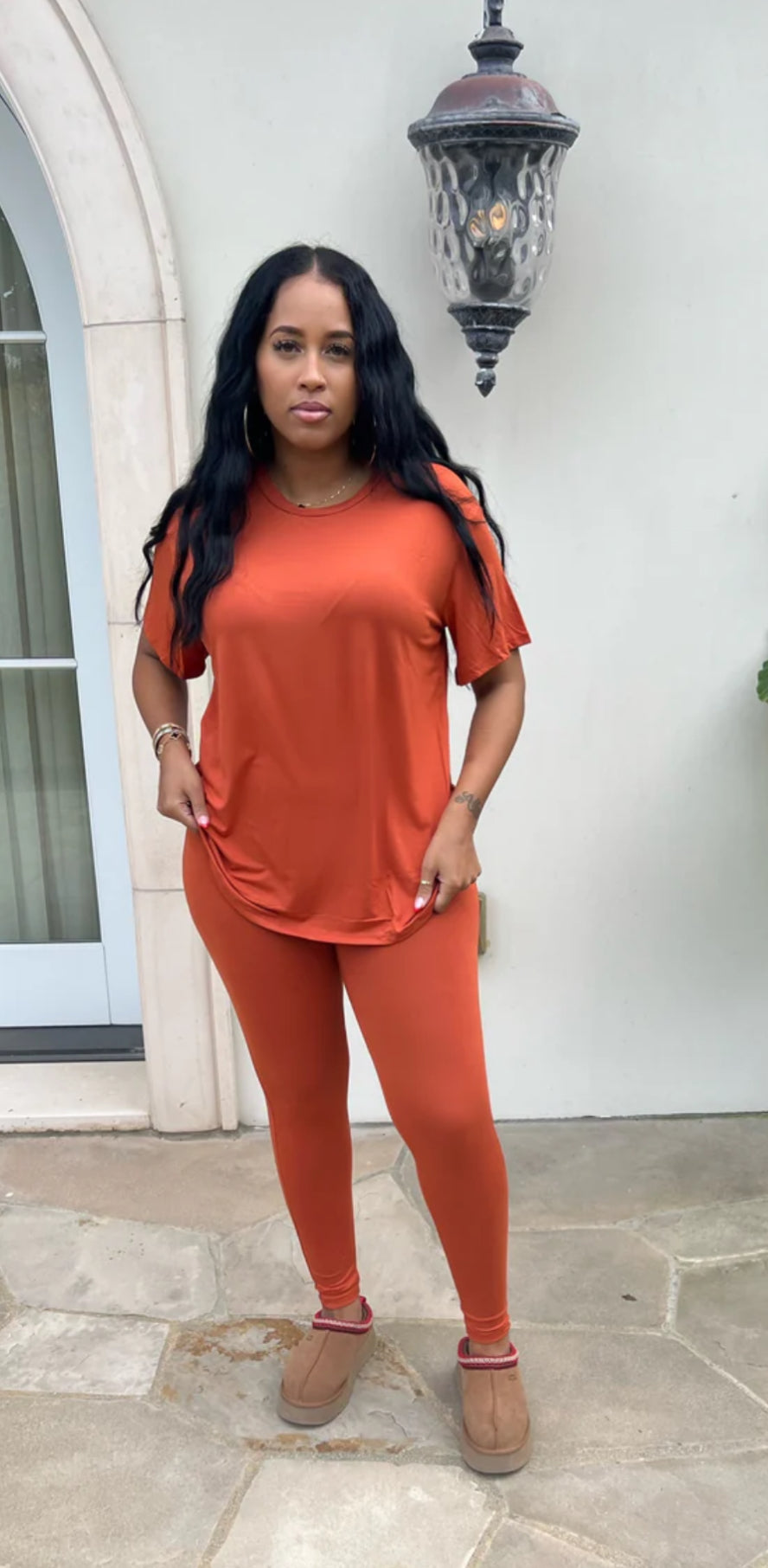 Basics Lounge Set Oversized T-shirt & Leggings Set (2 for $60) Small Med Large