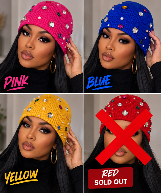 Decked Out Jeweled Beanie | 4 Colors