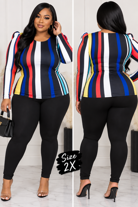 “Color Trip” Blouse 2X ONLY