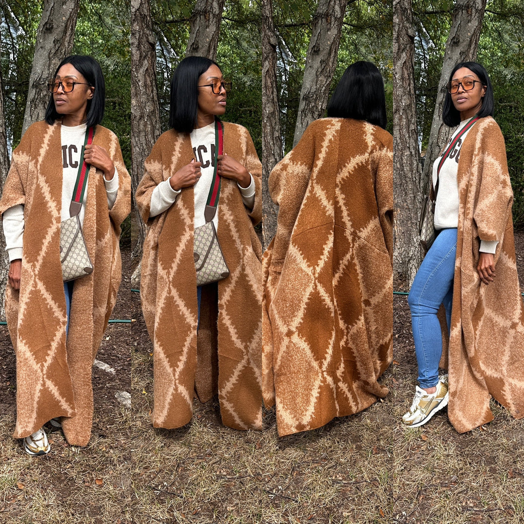 Cool Brown | Cardigan Kimono Duster **PREORDER** SHIPS IN 10-15 BUSINESS DAYS FROM ORDER DATE