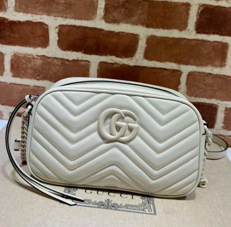 WHITE MARMONT SMALL SHOULDER BAG