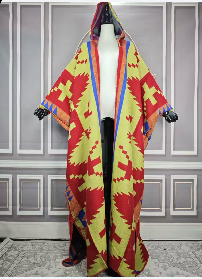 Hooded Culture & Color Kimono Cardigan -- Ships within 10-15 business days from order date