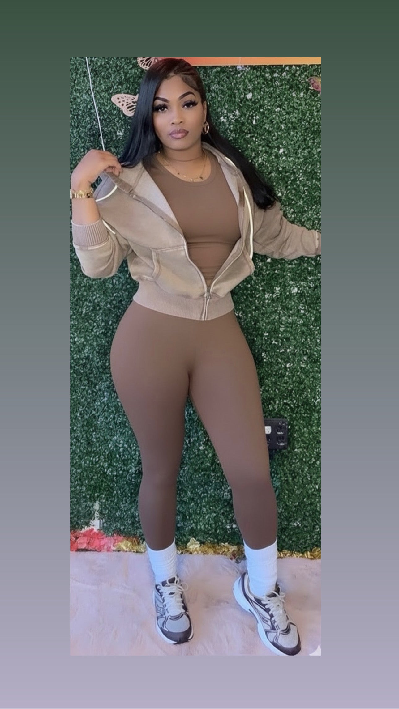 BUSY BODY BROWN 3 PIECE SET SZ SMALL