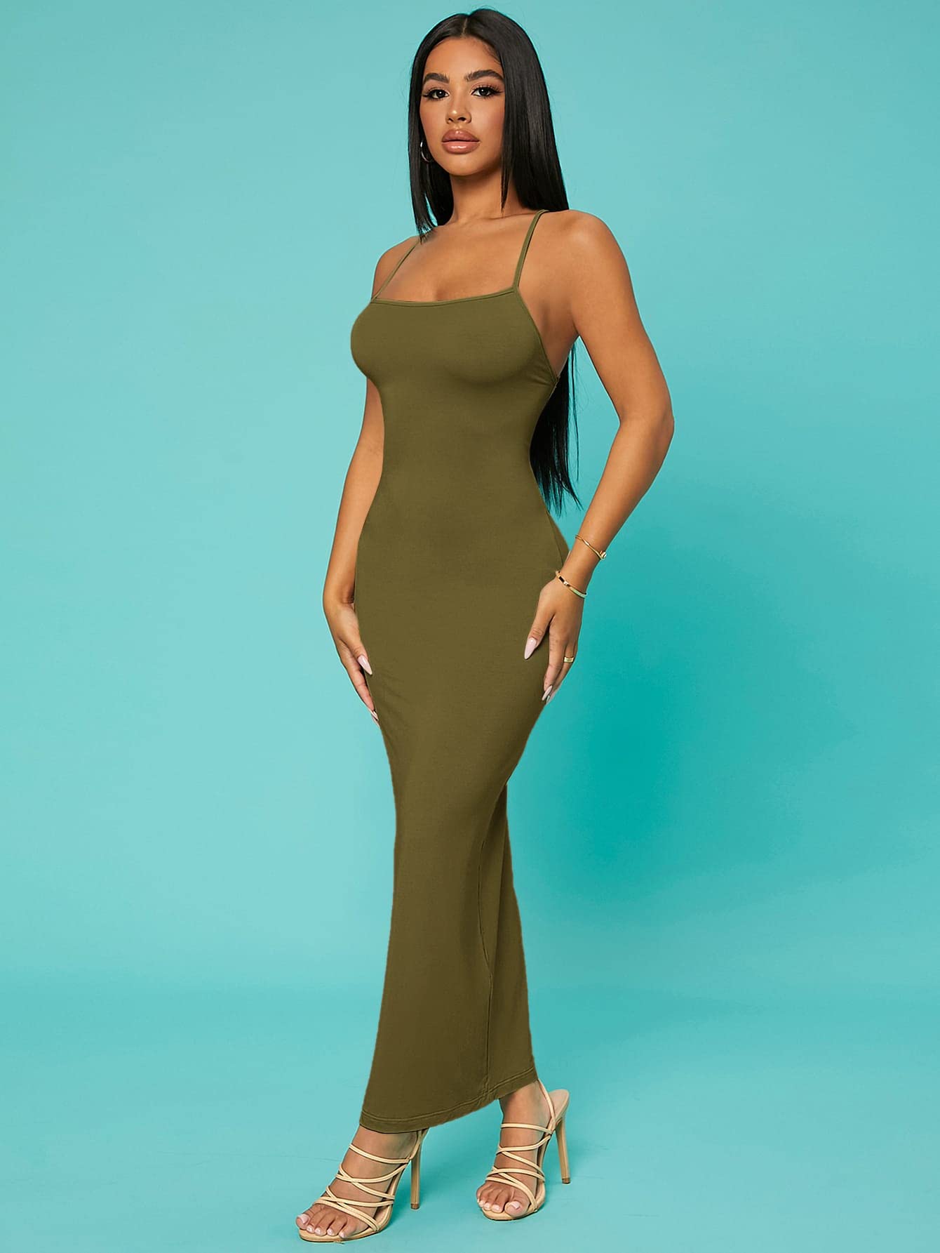 $20 DRESS | Mermaid Hem Camisole Maxi Dress (8 Colors)