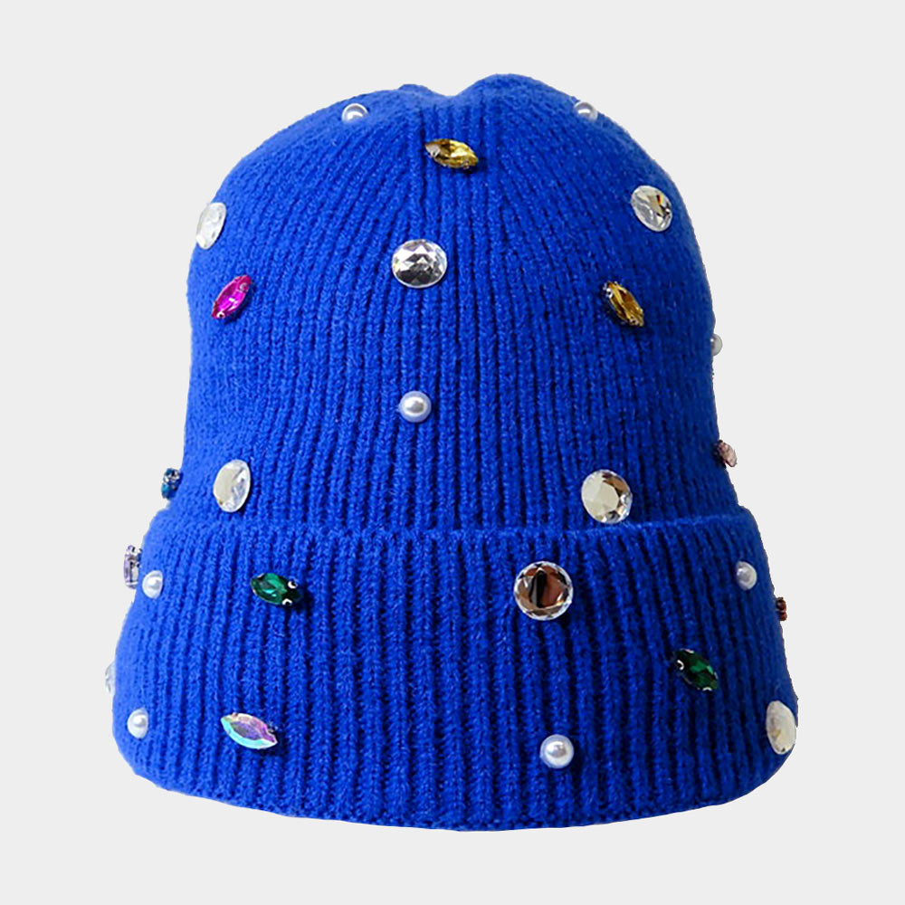Decked Out Jeweled Beanie | 4 Colors