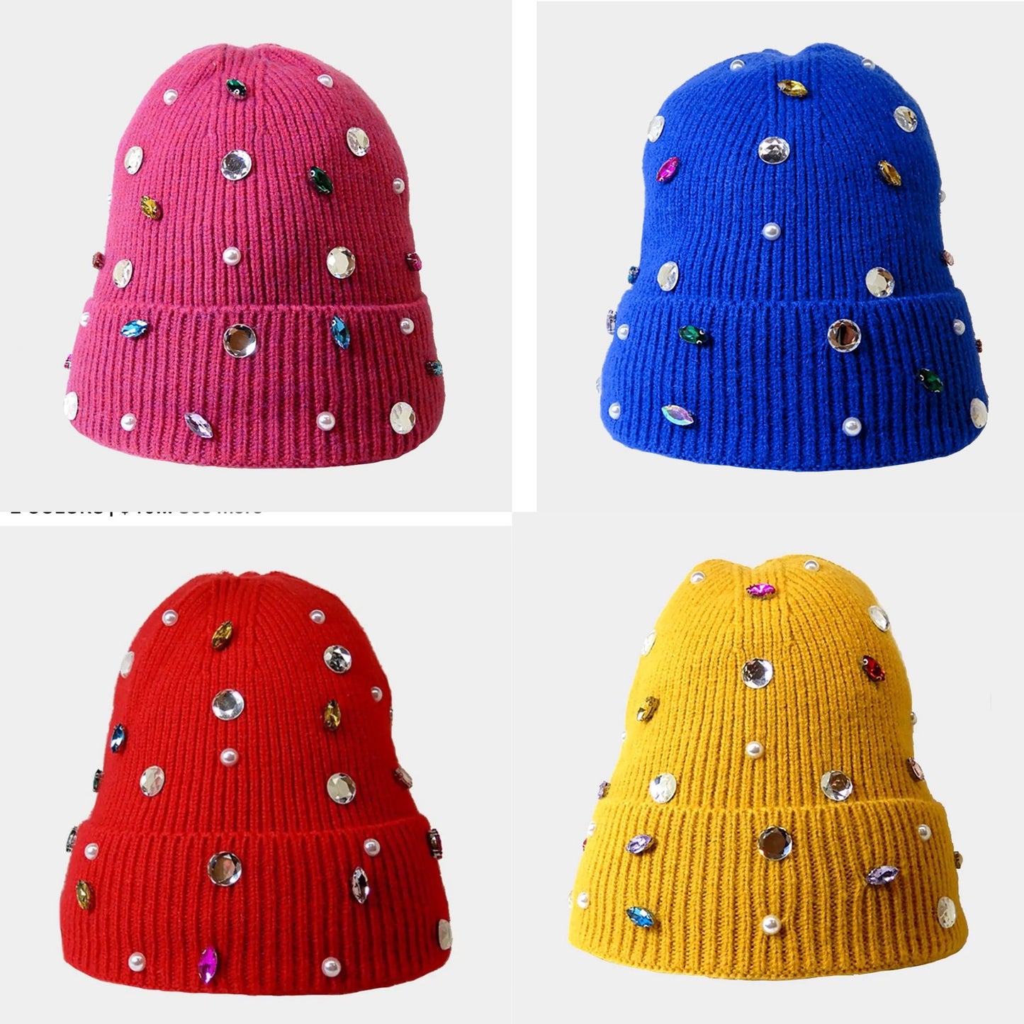Decked Out Jeweled Beanie | 4 Colors
