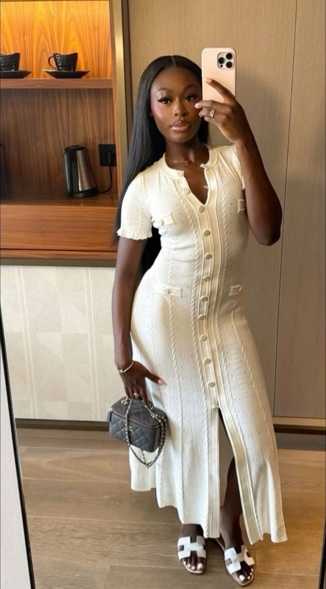 Kelly 20 Bag + White Oran Sandals Set