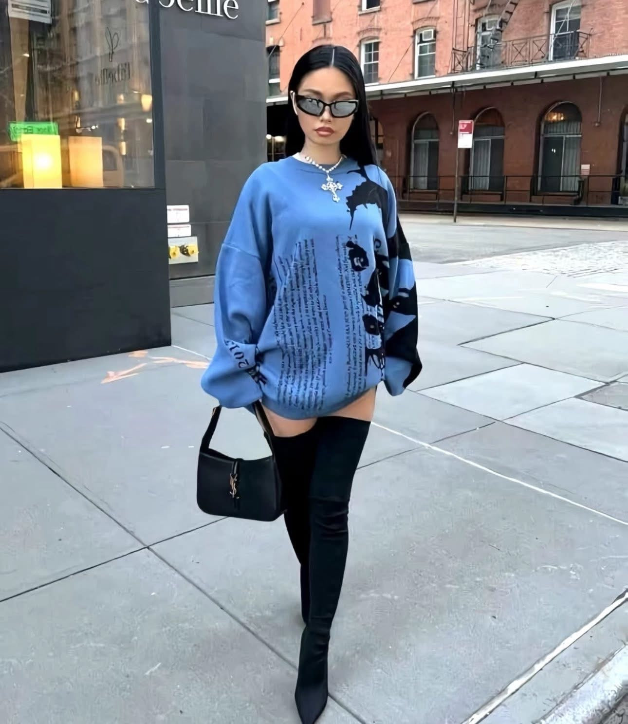 Sac à bandoulière en cuir Hobo