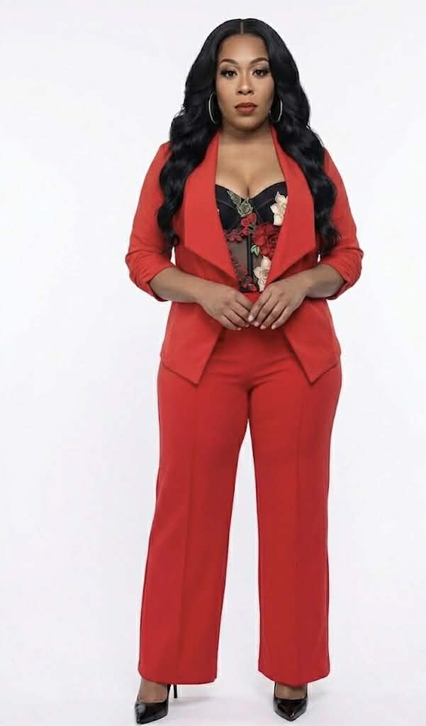 Elbow Length-Solid Stretch Essential Blazer (17 Colors) XL 2X 3X