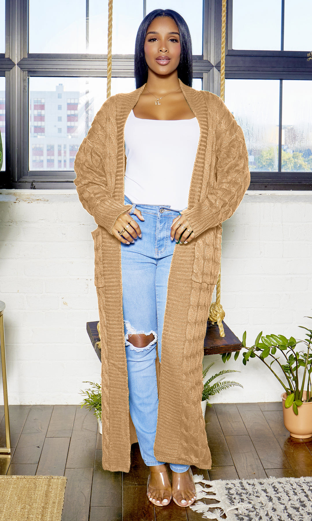 Cable Sweater | Long Cardigan (5 Colors)