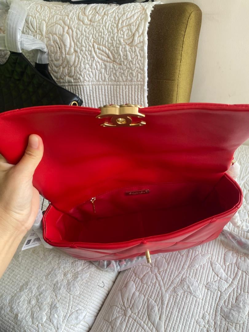Red 19 Flap Bag