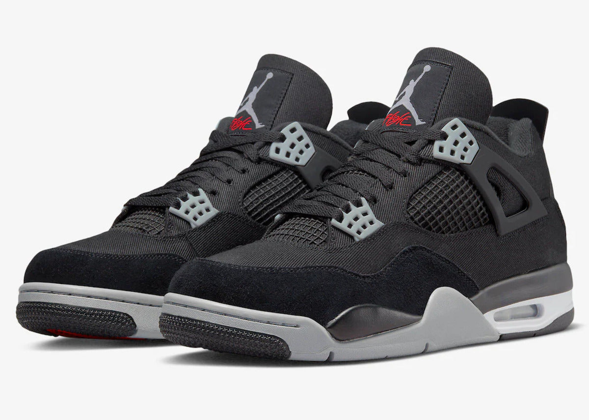 AIR JORDAN 4 "BLACK CANVAS"