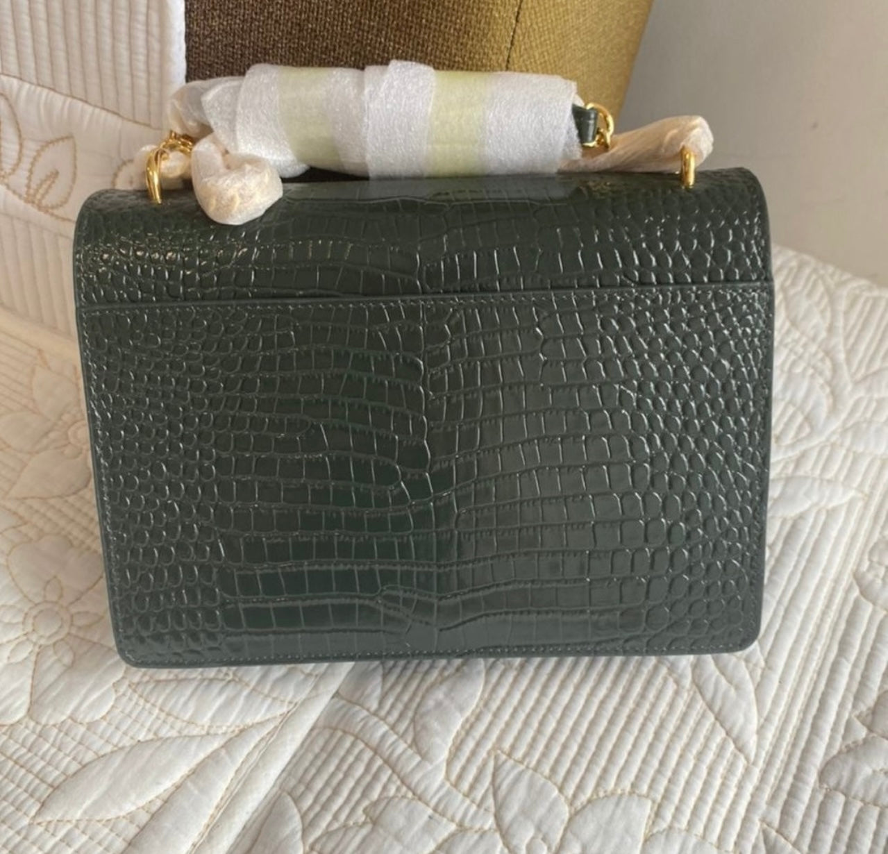 GREEN SUNSET CHAIN BAG