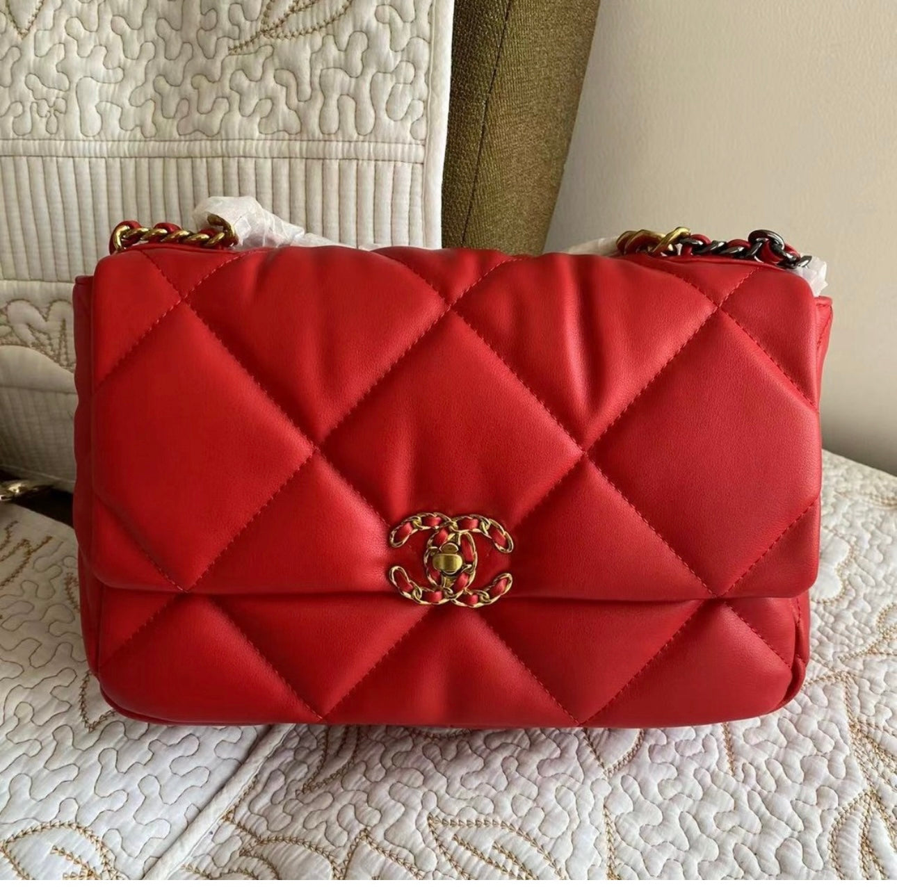 Sac à rabat rouge 19