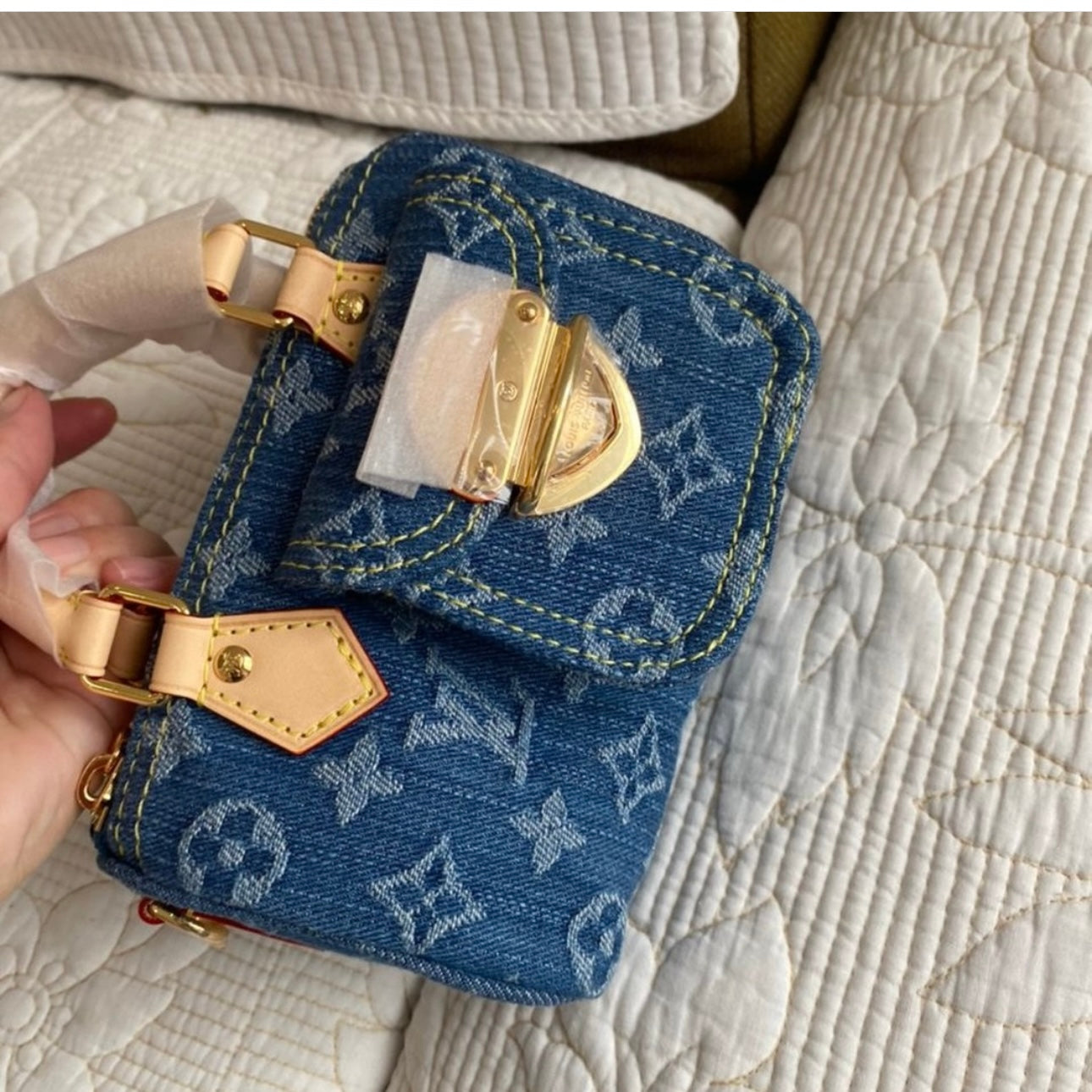 Nano Speedy Monogram Denim