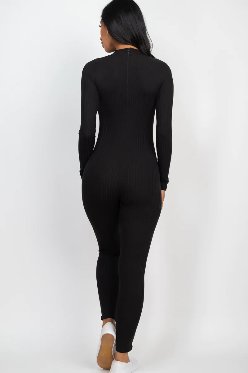 Mock Neck Cellulite Deleter Jumpsuit (7 Colors) SMALL-3X