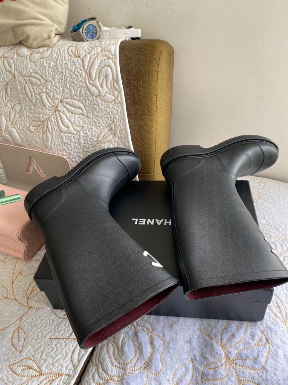 Coco Rain Boots Femme Sz 9 (Prêt à expédier)