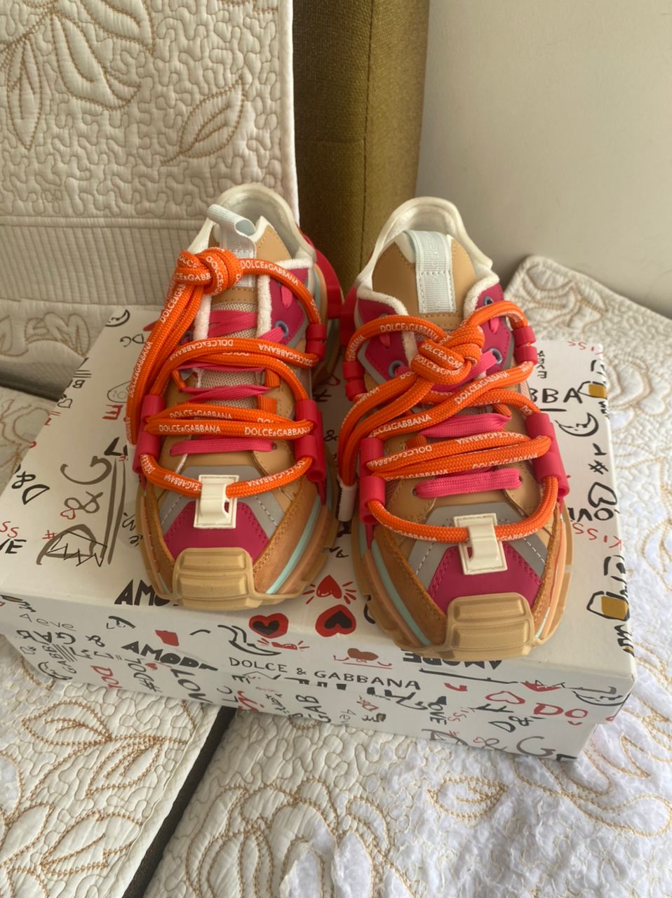 Orange DG Space Sneakers