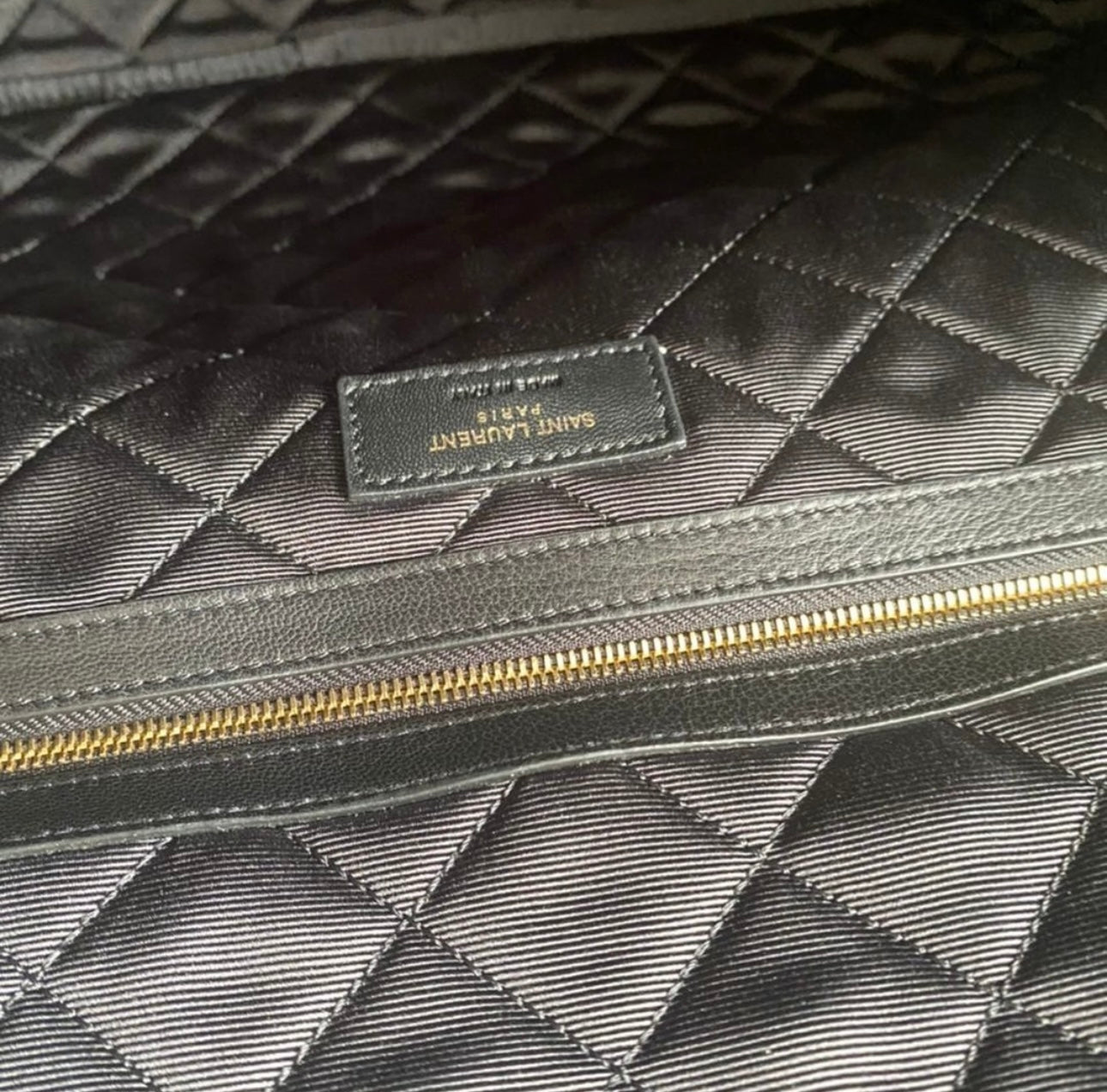 YSL ES GIANT TRAVEL BAG IN QUILTED LEATHER