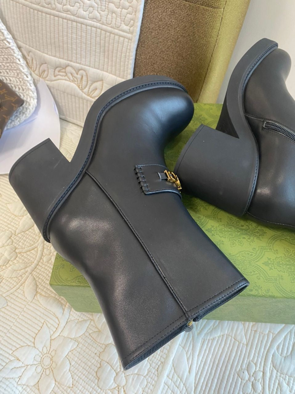 Bold GG Logo Ankle Boot