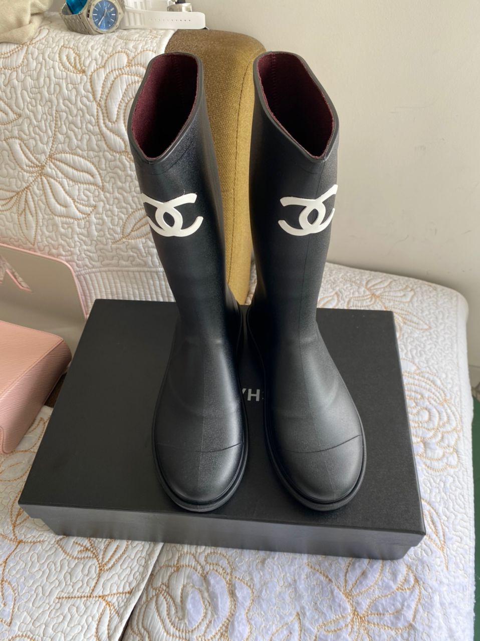 Coco Rain Boots Femme Sz 9 (Prêt à expédier)
