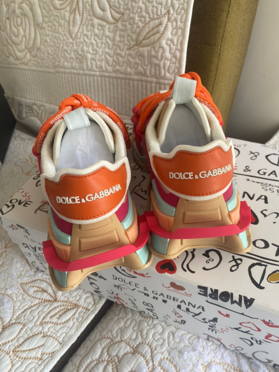 Orange DG Space Sneakers