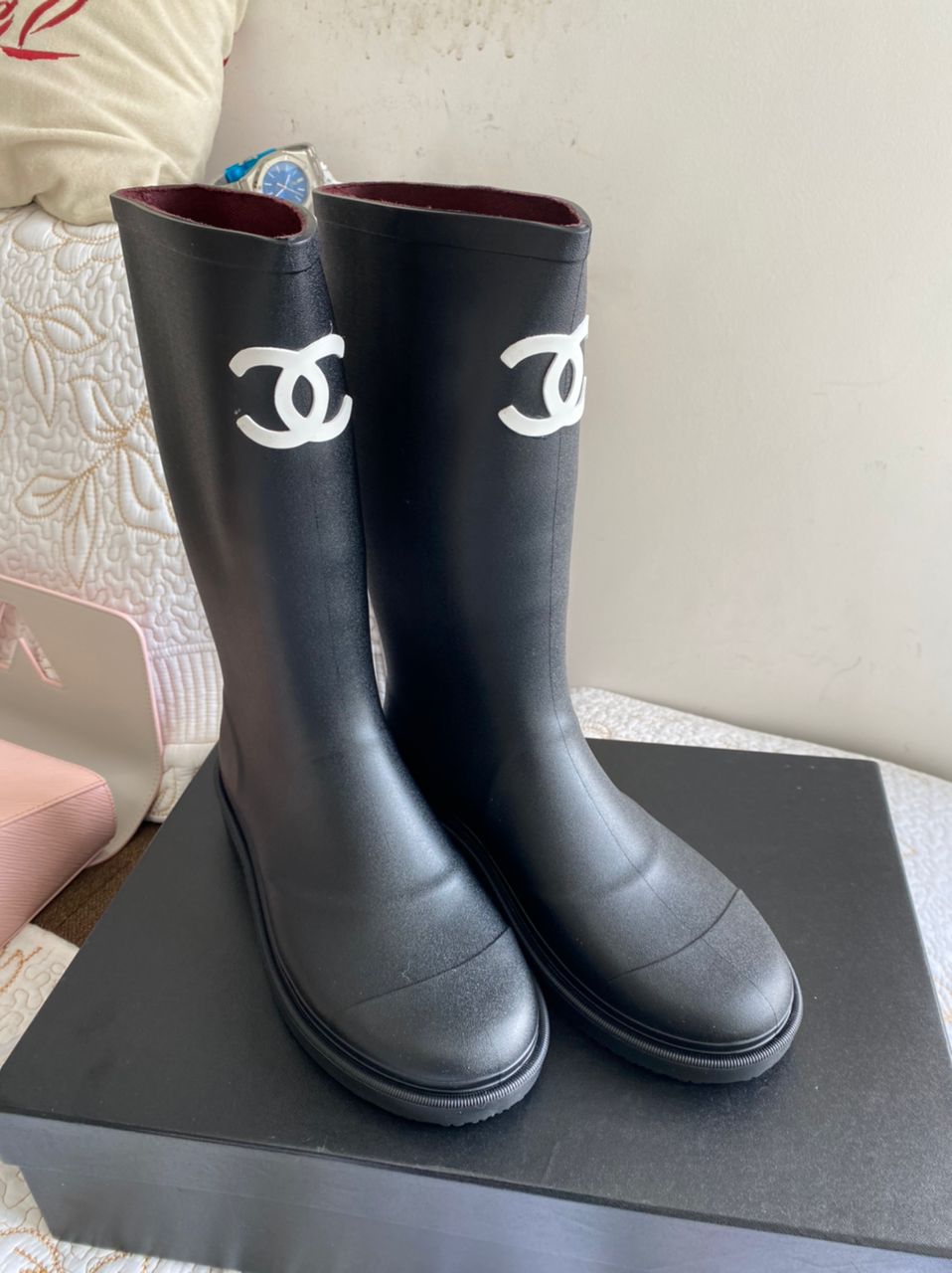 Coco Rain Boots Femme Sz 9 (Prêt à expédier)