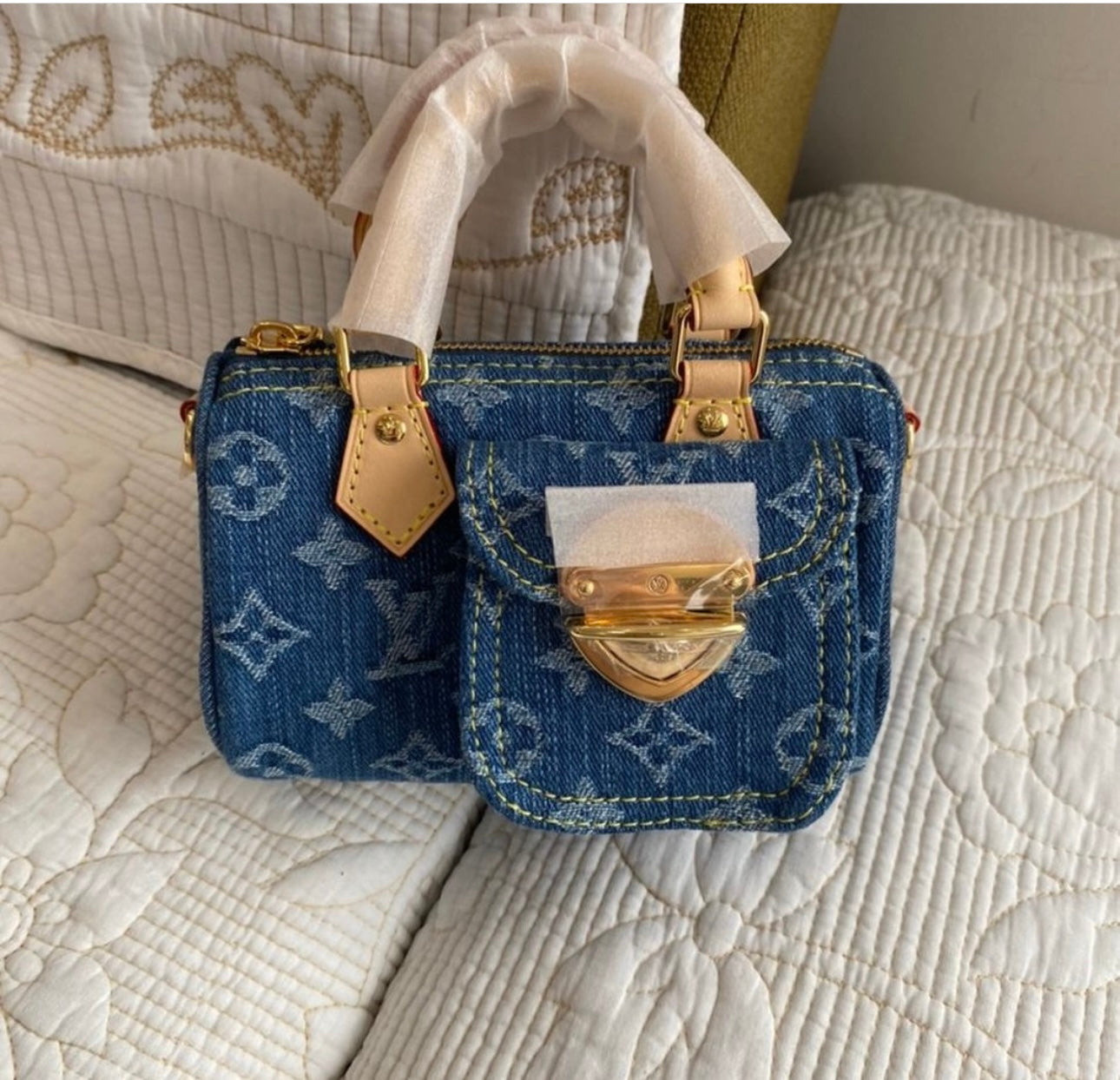 Nano Speedy Monogram Denim