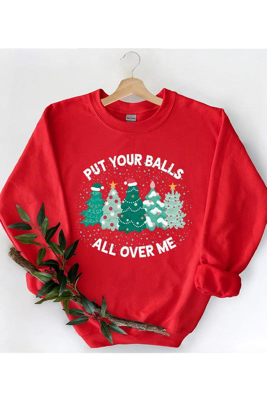 SWEAT-SHIRT BALLS ALL OVER ME (7 couleurs)