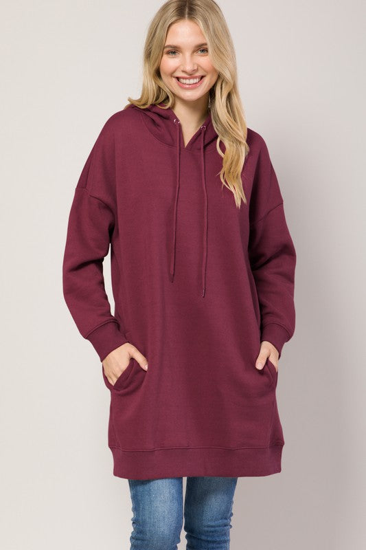 Plus Hoodie Sweater Tunic (More Colors)