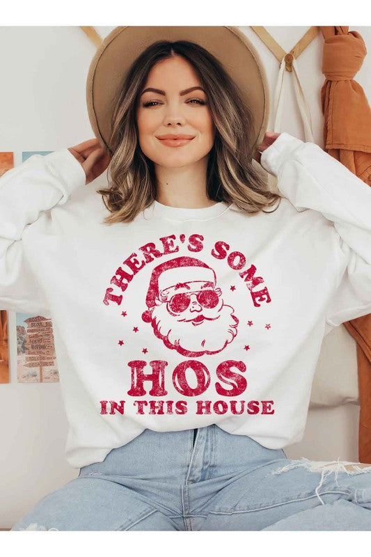 SUDADERA GRÁFICA NAVIDAD HOS TALLA GRANDE