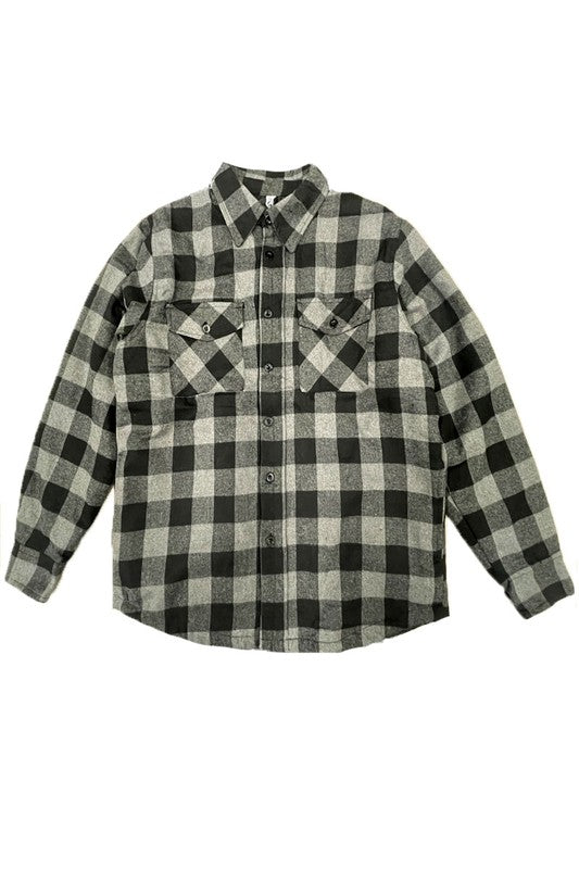 Mens Quilted Flannel