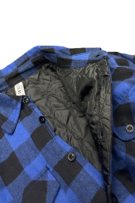 Mens Quilted Flannel