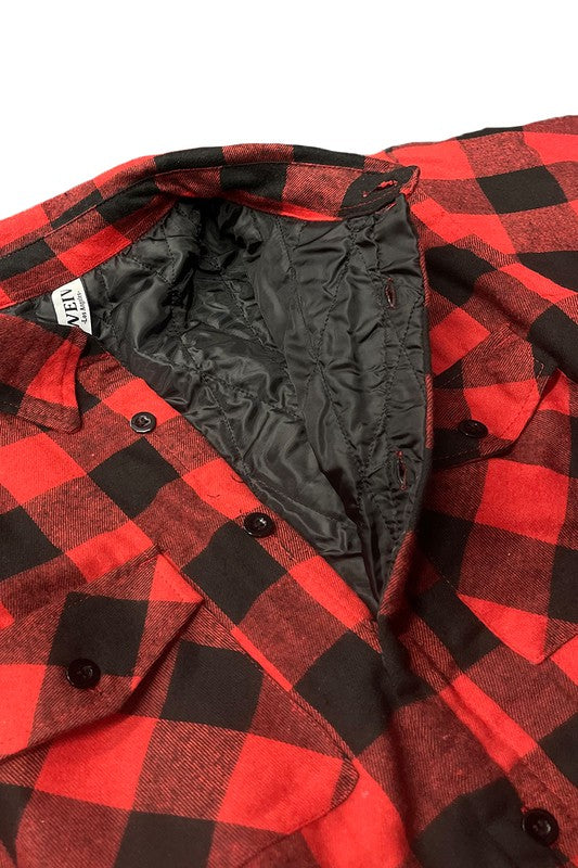 Mens Quilted Flannel