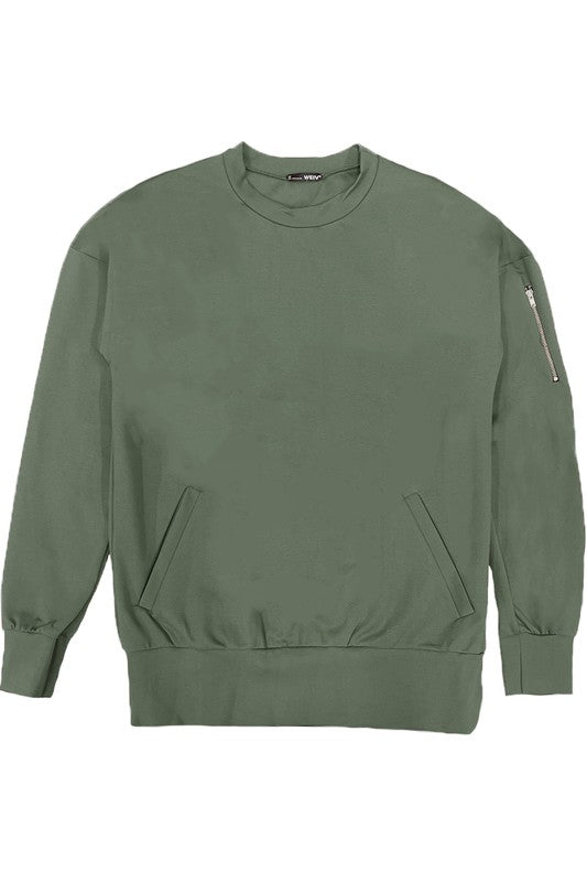 Sweat-shirt zippé pour hommes