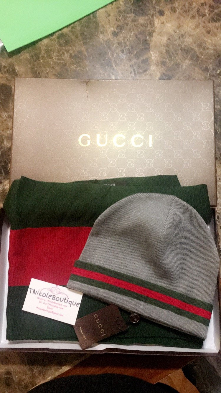 House Stripe Beanie Set (2 Colors)