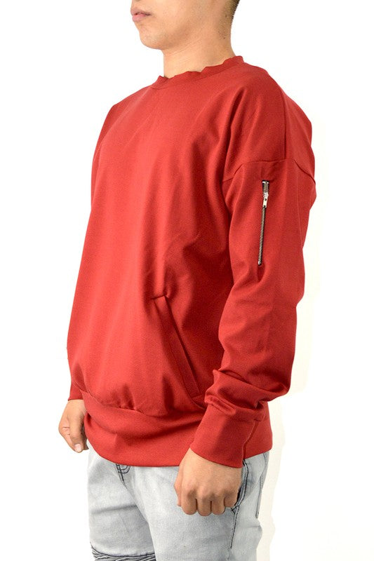 Sweat-shirt zippé pour hommes