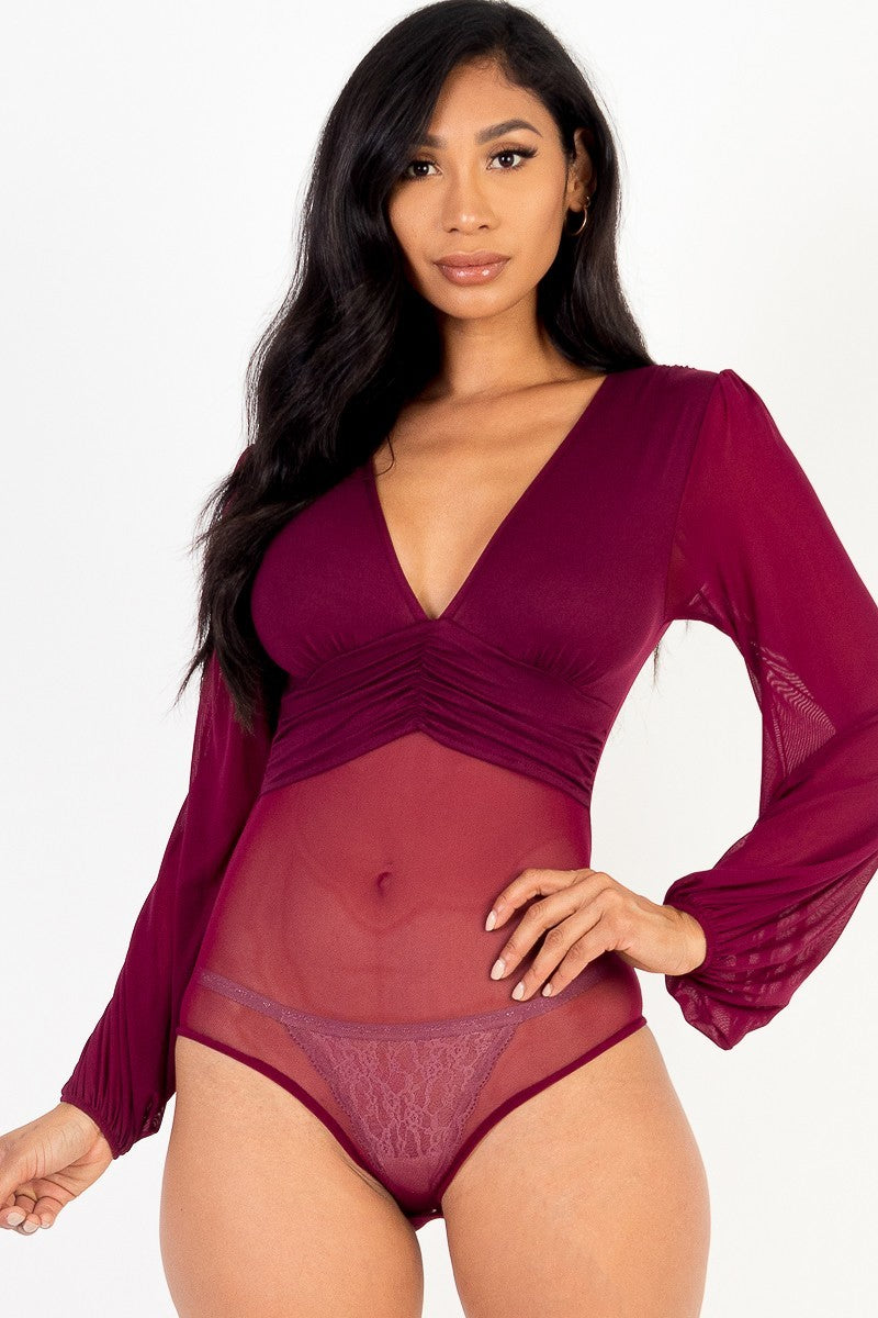 Lovely Mesh Bodysuit (5 Colors)