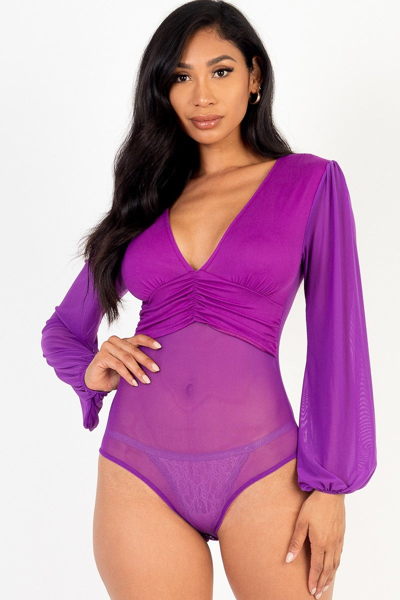 Lovely Mesh Bodysuit (5 Colors)