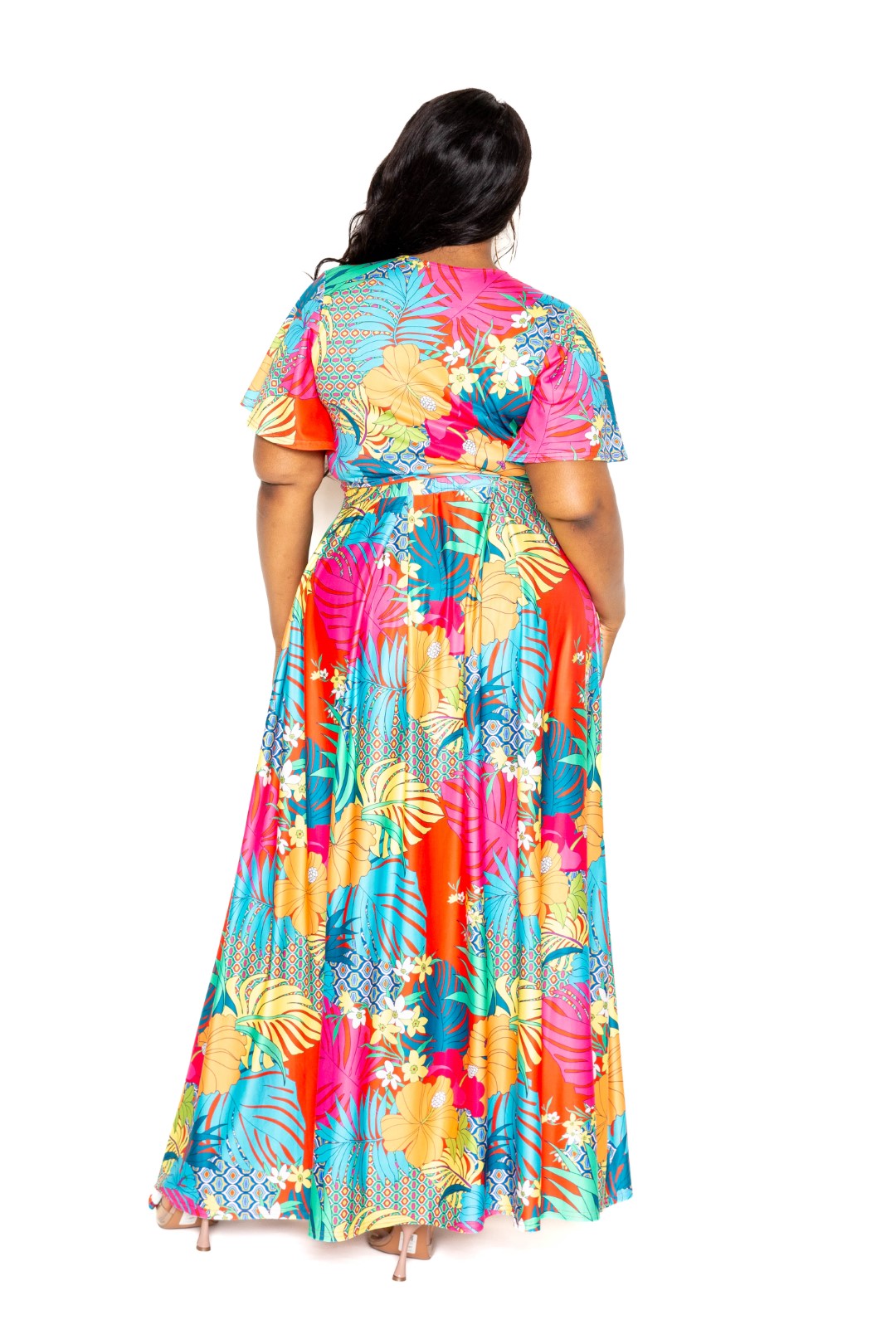 Floral Tropics Maxi Skirt & Top set