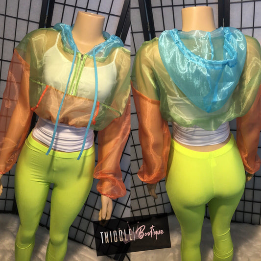 Neon Cocky Crop Jacket
