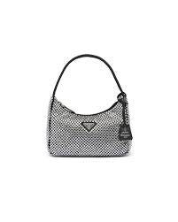 Mini-sac en satin avec cristaux