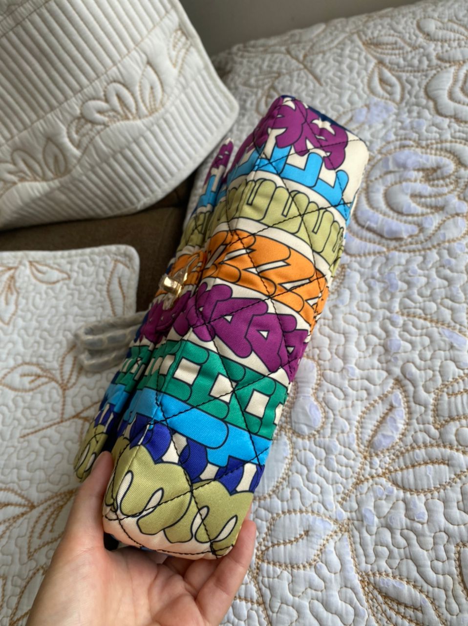 Multicolor Flap Bag
