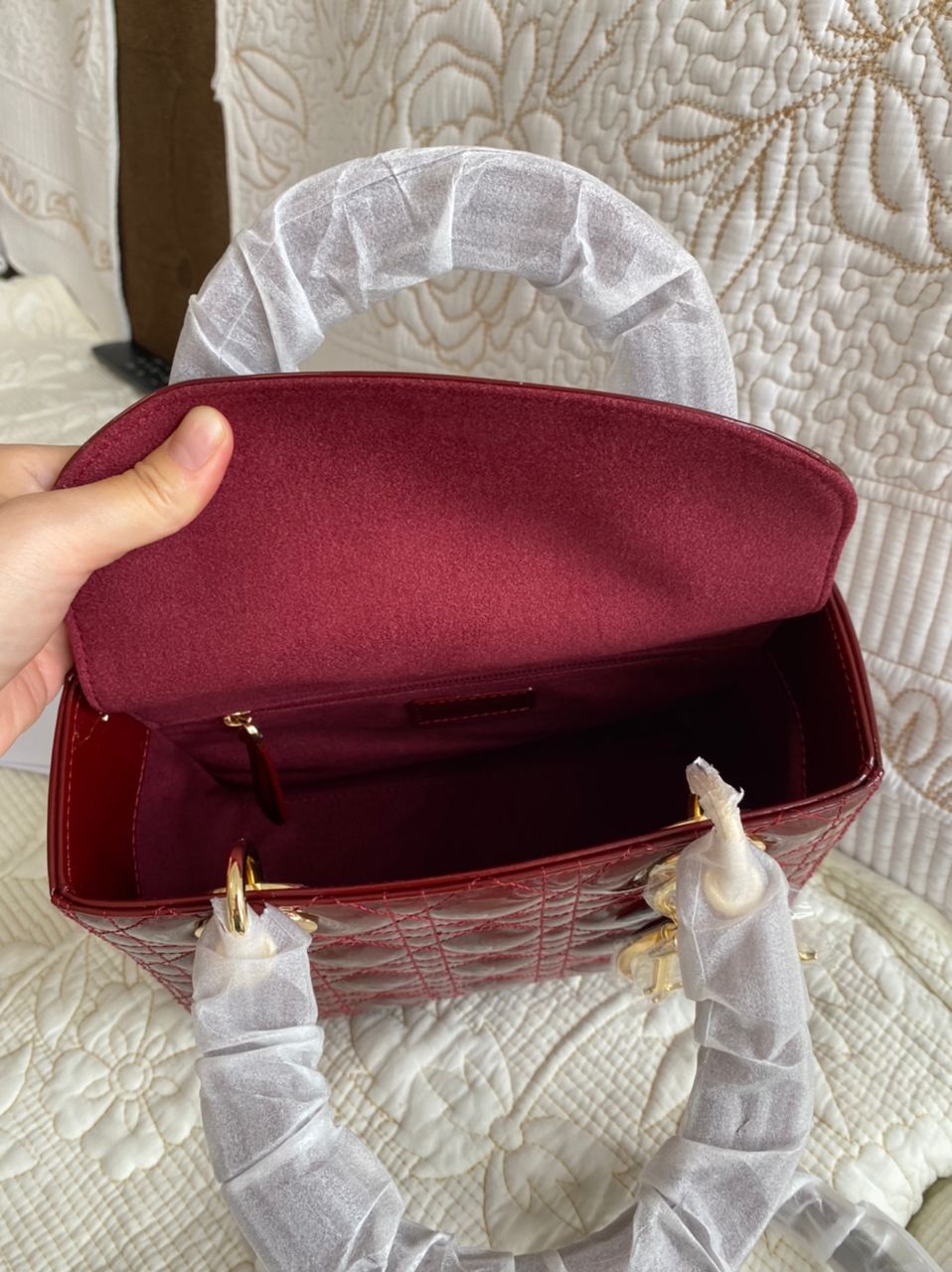 Lady Dior-Bourgogne (2 Tailles)
